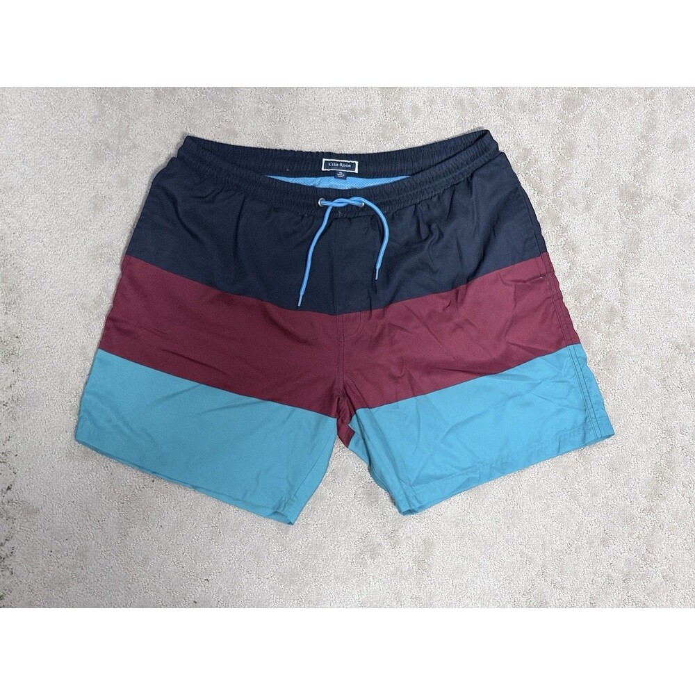 Club Room Striped Swim Shorts
